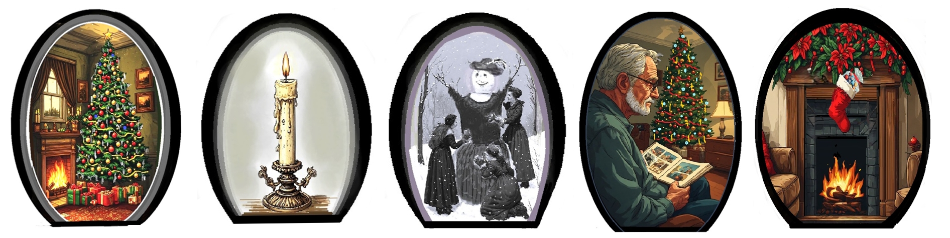 five chapter header images in order